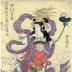 Nakamura Shikan I (中村芝翫) as a celestial being (天人) from 御名残押絵交張 (おんなごりおしえのまぜはり) - from the dance of nine changes