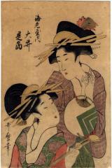 Courtesans Ōi (大井) and Koremitsu (?) of the Ebiya house (海老屋)