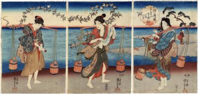 <i>Plover Jewel River in Mutsu Province</i> (<i>Mutsu no kuni Chidori no Tamagawa</i> - 陸奥国千鳥のたま河)