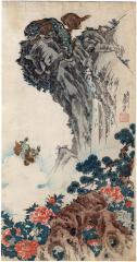 Shishi (Lions) near the Stone Bridge near Mt. Tientai
