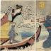 Twilight Snow at Mokuboji (<i>Mokuboji bosetsu</i>木母寺暮雪) from the series <i>Eight Views of Edo</i> (<i>Edo hakkei</i> - 江戸八景) 