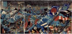 <i>The Defeat of the Mongol Invasion</i> (<i>Mōko zokusen taiji no zu</i> - 蒙古賊舟退治之図)