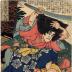 Shosha Gomotsu Saitō Oniwakamaru (書寫御持西荅鬼若丸) from the series <i>One of the Eight Hundred Heroes of the Water Margin of Japan</i> (<i>Honchō Suikoden gōyū happyakunin no hitori</i> - 本朝水滸傳剛勇八百人一個)