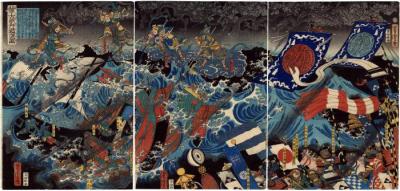 <i>The Defeat of the Mongol Invasion</i> (<i>Mōko zokusen taiji no zu</i> - 蒙古賊舟退治之図)