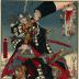 Ko (こ)  and So (そ) from the series <i>Japanese Brocades from the Genroku Era</i> (<i>Genroku Yamato Nishiki</i> - 元禄日本錦) - Sugino Jūheiji Tsugifusa (杉野十平二次房) and Hayami Tozaemon Mitsutaka (早水籐左衛門満尭) - 2 figures from the <i>Chūshingura</i>