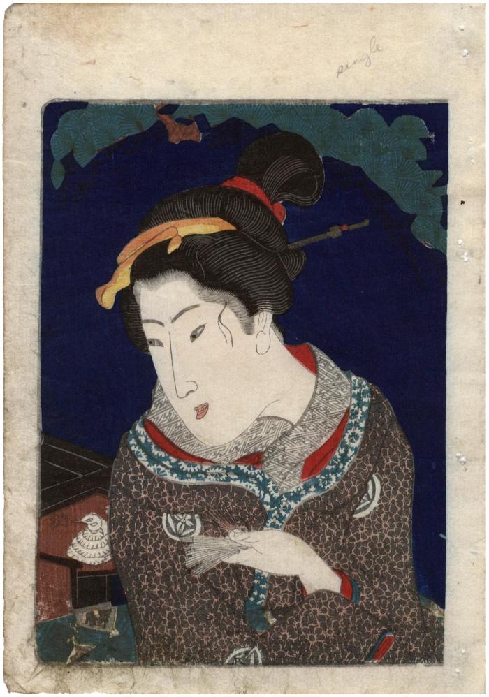 <i> Frontispiece portrait bust</i> from volume two of the <i>Edo nishiki Azuma Bunko</i> (江戸錦吾妻文庫)