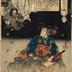 Tametomo is visited by the ghosts of the Emperor Sutoku and his retainers in the guise of tengu - from the series <i>Ten Admirable Deeds of Tametomo</i> (<i>Tametomo homare no jikketsu</i> - 為朝誉十傑)