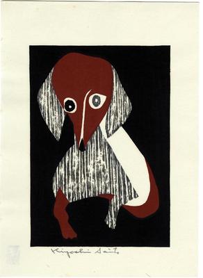 Sitting dachshund