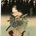 Arashi Rikan II (嵐璃寛) as Kagekiyo (景清) -  the right-hand panel of a diptych - scene from the play <i>Keisei Hangonkō</i> [けいせい反魂香] - a <i>mitate</i>