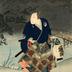 Arashi Rikan II as Miyagi Asojirō in the play <i>Keisei Tsukushi no Tsumagoto</i> (傾城筑紫爪(?))