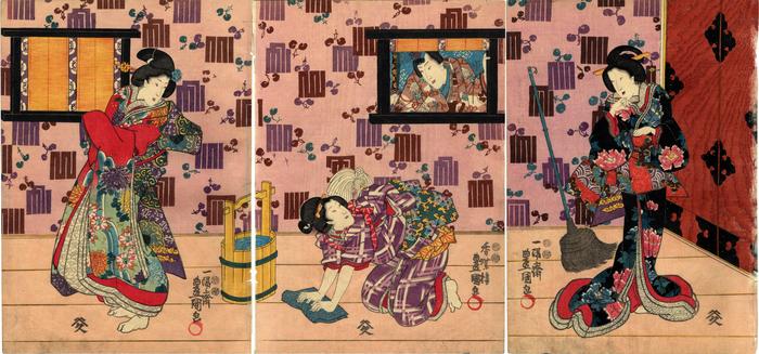 Rendition of Chapter 37 of the <i>Nise Murasaki inaka Genji</i> (偐紫田舎源氏)