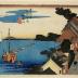 View of Kanagawa (<i>Kanagawa no zu</i>: 神奈川之図) from the series Fifty-three Stations of the Tōkaidō Road (<i>Tōkaidō gojūsan tsugi no uchi</i>: 東海道五十三次之内)