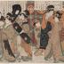 <i>Among the Geisha of the New Yoshiwara</i> (新吉原芸者中) - one panel of a probable triptych