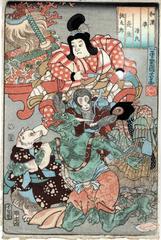 <i>Genji</i> Chapter 15: 'Wasteland' (<i>Yomogyū</i> - 蓬生) from the series <i>Japanese and Chinese Comparisons for the Chapters of Genji</i> (<i>Wakan nazorae Genji</i> - 和漢准源氏)