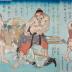 Kanshin Humbles Himself and Crawls Through the Legs of Rogues to Gain Self-Control <i>Kanshin matakuguri no zu</i> (韓信胯潜之図)