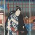 Bandō Shūka I as the courtesan Shiraito (白糸) of the Hashimotoya (橋本屋) - this is the left-hand panel of a diptych 