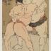 Sumō bout between Tanikaze (<i>Nishi Tanikaze</i> 西 谷風) and Onogawa (<i>Azuma Onogawa</i> - 東 小野川)