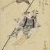 Nakamura Shikan I (中村芝翫) as a celestial being (天人) from 御名残押絵交張 (おんなごりおしえのまぜはり) - from the dance of nine changes
