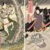 Nakamura Utaemon III (中村歌右衛門) as Torii Matasuke (鳥井又助) in <i>The Courtesan and Mirror Mountain</i> (<i>Keisei Kagamiyama</i> -  けいせい双鏡山) - this is the right panel of a diptych