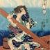 Tametomo is visited by the ghosts of the Emperor Sutoku and his retainers in the guise of tengu - from the series <i>Ten Admirable Deeds of Tametomo</i> (<i>Tametomo homare no jikketsu</i> - 為朝誉十傑)