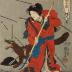 Tametomo is visited by the ghosts of the Emperor Sutoku and his retainers in the guise of tengu - from the series <i>Ten Admirable Deeds of Tametomo</i> (<i>Tametomo homare no jikketsu</i> - 為朝誉十傑)