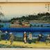 A Moonlit Night  at Shinobazu Pond (不忍池月夜) - the center and left-hand panels of a triptych