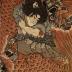Tainosuke (泰之助) killing a giant snake - from the series <i>Lives of Heroes of China and Japan</i> (<i>Wakan eiyū den</i> - 和漢英雄伝)