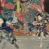 Arashi Rikan II (嵐璃寛) as Karahashi Sakujūrō (唐橋作十郎) - right-hand panel of a diptych - in the play 'Honor, Loyalty, and Filial Piety at the Crossroads'