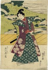 Ichikawa Denzō I (市川傳蔵) as Ōboshi Rikiya (大ぼし力弥) in Kanadehon Chūshingura ['Copybook of the Treasury of Loyal Retainers': 仮名手本忠臣蔵]