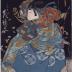 Arashi Rikan II (嵐璃寛) as [Minamoto no] Yorimasa (より政) in Norimasa nue monogatari (Tale of Yorimasa and the nue: 頼政鵺物語), Naka Theater, Osaka