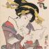 <i>The Clever Type</i> (<i>Rikō sō</i> - りこう相), from the series <i>Thirty-two Physiognomic Types in the Modern World</i> (<i>Tōsei sanjūni sō</i> - 当世三十弐相)