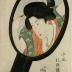"Hiding Eyebrows" (<i>Mayu kakushi</i> - 眉かくし) from the series <i>Mirrors of the Modern Boudoir</i> (<i>Imafū keshō-kagami</i> - 今風化粧鏡)