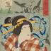 Nakamura Utaemon IV (中村歌右衛門) as Kitsune Tadanobu (狐忠信) from the series <i>A Parody of the 12 Months</i> (見立十二ヶ月之中二月) - the Second Month
