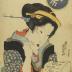 Streetwalker (<i>Tsujigimi</i> - 辻君) from the series <i>Comparison of Present-day Beauties</i> (<i>Jisei bijin kurabe</i> - 時世美人競)