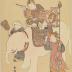 Chinese children (<i>karako</i>) and an elephant from the Hokusai school - <i>shita-e</i> (preliminary drawing)