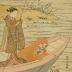 Kawarazaki Sanshō (河原崎三升) tweezing before his mirror - preparing for his role as the <i>otokodate</i> Banzui Chōbei [ばんずい長兵へ] 