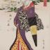 Cherry blossoms in blooming in the Yoshiwara (<i>Yoshiwara no hanazakari</i> - 吉原の花盛) from the series 'Eight Views of Famous Places in the Eastern Capital' (<i>Tōto meisho hakkei</i> - 東都名所八景)