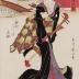Cherry blossoms in blooming in the Yoshiwara (<i>Yoshiwara no hanazakari</i> - 吉原の花盛) from the series 'Eight Views of Famous Places in the Eastern Capital' (<i>Tōto meisho hakkei</i> - 東都名所八景)