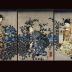 The Cloth-fulling Jewel River in Settsu Province (<i>Settsu no kuni Tōi no Tamagawa</i> - 摂津国檮衣の玉川) from an untitled triptych series of the 'Six Jewel Rivers' (<i>Mu Tamagawa</i> - 六玉川) 　