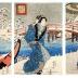 Twilight Snow at Mokuboji (<i>Mokuboji bosetsu</i>木母寺暮雪) from the series <i>Eight Views of Edo</i> (<i>Edo hakkei</i> - 江戸八景) 