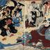 Ichikawa Kodanji IV (市川.小団次) as Iwata Matabei in the <i>Miraculous Paintings by Ukiyo Matabei</i> (<i>Ukiyo Matabei meiga kitoku</i> - 浮世又平名画奇特) 