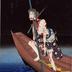 Ōkawa Hashizō I as Shirai Gonpachi from the suicide scene in the play <i>Ume tabiji gojusan eki</i> or '53 Stages of the Plum Tree Journey' 梅旅路五十三驛