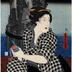 Girls in a Parody of the Battle of Dan-no-ura (<i>Mitate musume Dan-no-ura</i> - 見立娘壇之浦) - left panel of a triptych