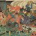 The Typhoon at Daimotsu Bay in Settsu Province in 1188 (<i>Bunji yonen Sesshū Daimotsu no ura nanpū no zu</i>- 文治四年摂州大物浦難風の図)