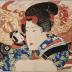 Bandō Hikosaburō IV as Otowaya Baikō (音羽屋梅幸) in Yamashiro no kuni meisho (山城の国名所) from the series 'Actors with Six Jewel Faces' (<i>Haiyū mutama-gao</i> - 俳優六玉顔)