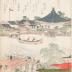This is the right-hand panel of <i>Morning Mist at Komagata</i> (<i>Komagata no Asagiri</i> - 駒形の朝霧)