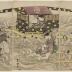 Imaginary scene of the crossing of the Ōi River (<i>Ōikawa mitate kawagoshi</i> - 大井川見立川越): Nakamura Fukusuke I and Nakamura Tsuruzō I on the right; Iwai Kumesaburō III and Nakamura Ichizō I (?); Ichikawa Kodanji IV and Bandō Hikosaburō V; Onoe Kikujirō II and Kataoka Gadō II; and Arashi Kichisaburō III and Onoe Kikugorō IV on the left