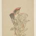 <i>Kyōgen</i> performer wearing a monkey mask