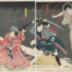 Onoe Kikugorō V as the ghost Seigen (清玄) and Nakamura Fukusuke IV (中村福助) as Sakura-hime (折琴姫) from the series <i>One Hundred Roles of Baikō</i> (<i>Baikō hyakushu no uchi</i> - 梅幸百種之内) 