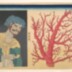Nakamura Shikan I (中村芝翫) as a black man or <i>kuronbō</i> (黒んば) carrying a large piece of coral